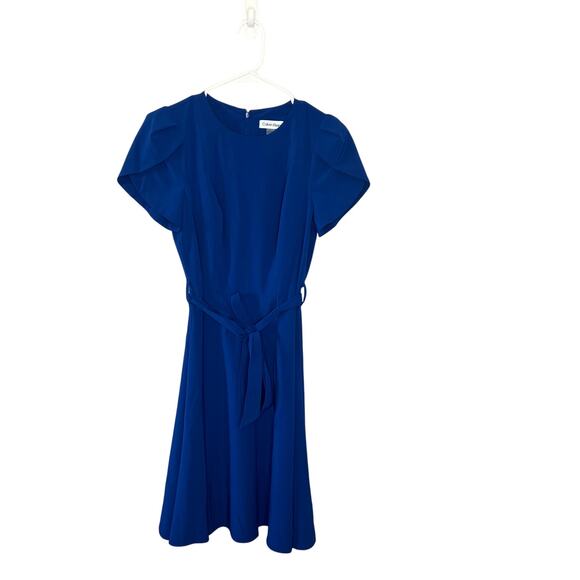 Calvin Klein Blue A-Line Dress Size 4 - Picture 1 of 13